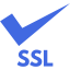 royal blue ssl badge 3 icon