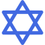 royal blue star of david icon