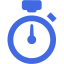 royal blue stopwatch icon