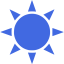 royal blue sun 3 icon