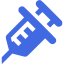 royal blue syringe icon