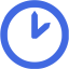 royal blue time 8 icon