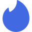 royal blue tinder icon