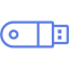 royal blue usb 3 icon