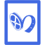 royal blue video file 2 icon