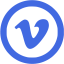 royal blue vimeo 5 icon