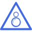 royal blue warning 30 icon