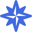 royal blue wind rose icon