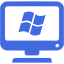 royal blue windows client icon