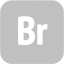 silver adobe br icon