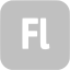 silver adobe fl icon