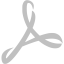 silver adobe reader icon