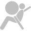 silver airbag icon