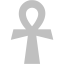 silver ankh icon