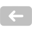 silver backspace icon