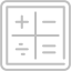 silver calculator 4 icon