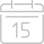 silver calendar 8 icon