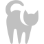 silver cat icon