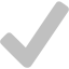 silver checkmark icon