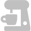 silver coffee maker icon