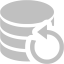 silver data backup icon