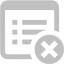 silver delete property icon