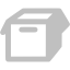 silver empty box icon