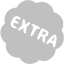 silver extra badge icon