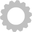 silver gear icon