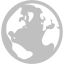 silver globe 4 icon