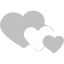 silver heart 2 icon