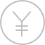 silver japanese yen 2 icon