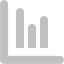 silver line chart icon