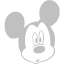 silver mickey mouse 11 icon