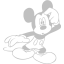 silver mickey mouse 15 icon