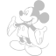 silver mickey mouse 37 icon