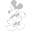 silver mickey mouse 4 icon