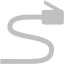 silver network cable icon