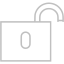 silver padlock 11 icon