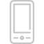 silver phone 72 icon