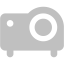 silver projector icon