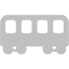 silver railroad car icon
