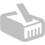 silver rj45 icon