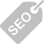 silver seo tag icon