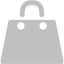 silver shopping bag icon