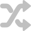 silver shuffle icon