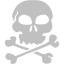 silver skull 22 icon