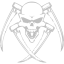 silver skull 30 icon