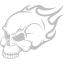 silver skull 43 icon