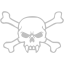 silver skull 60 icon